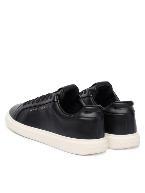 Tommy Hilfiger Superge Tommy Hilfiger Icon Court Light Weight Shinny FW0FW08949 Črna