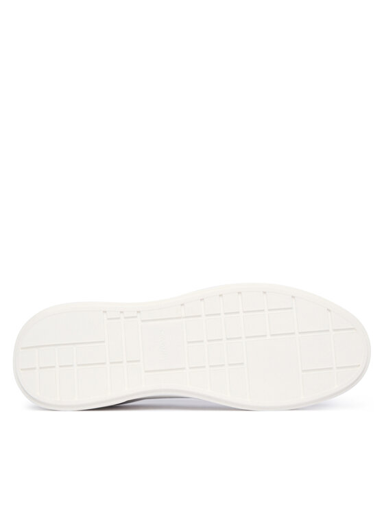 Calvin Klein Sneakersy Calvin Klein Chunky Cupsole Laceup Lth Bt Aop HM0HM02070 Bílá