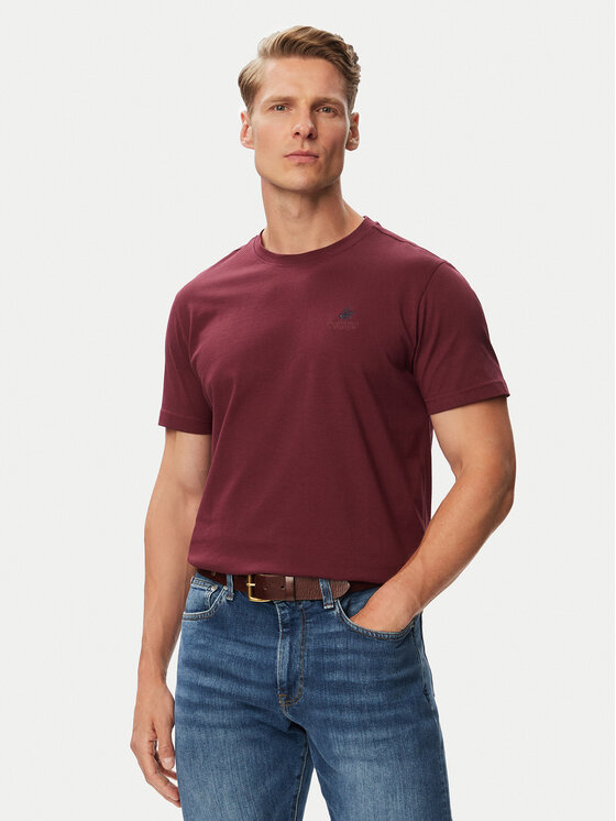 Beverly Hills Polo Club Beverly Hills Polo Club Футболка P-SS26M-TS41740FIG Бордовий Regular Fit