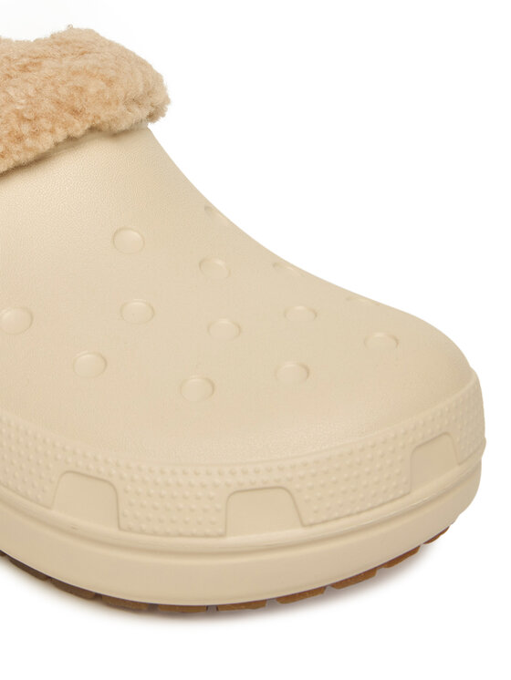 Crocs Şlapi Crocs Classic Lined Shorty 211380 Écru