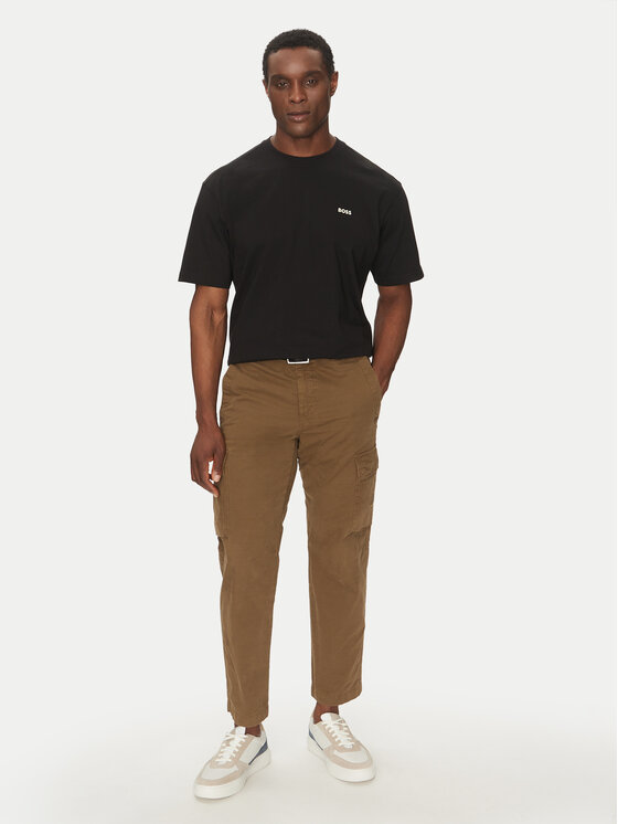 BOSS BOSS Футболка Te_Surfaceshort 50534925 Чорний Relaxed Fit