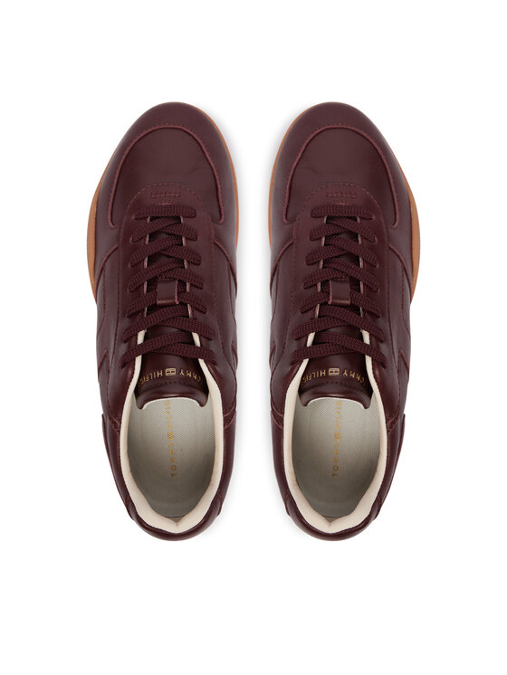 Tommy Hilfiger Сникърси Tommy Hilfiger Th Vintage Low Runner Leather FW0FW09485 Кафяв