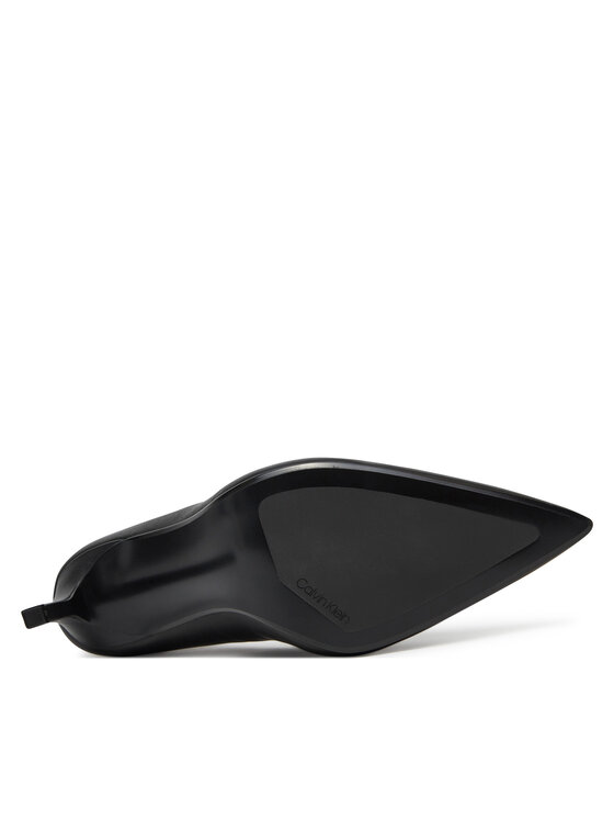 Calvin Klein Štikle Calvin Klein Pump 90 Pointy Hw Bar Lth HW0HW02527 Crna