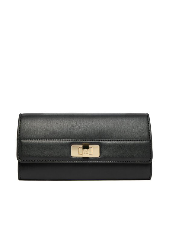 Tommy Hilfiger Denarnica Tommy Hilfiger Th Modern Large Flap Wallet AW0AW18704 Črna