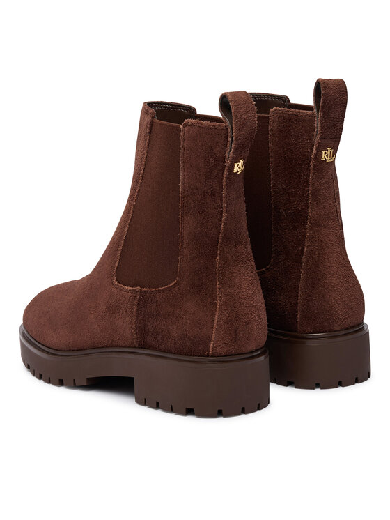 LAUREN RALPH LAUREN Sztyblety LAUREN RALPH LAUREN Allyson Suede Bootie 802974477004 Brązowy