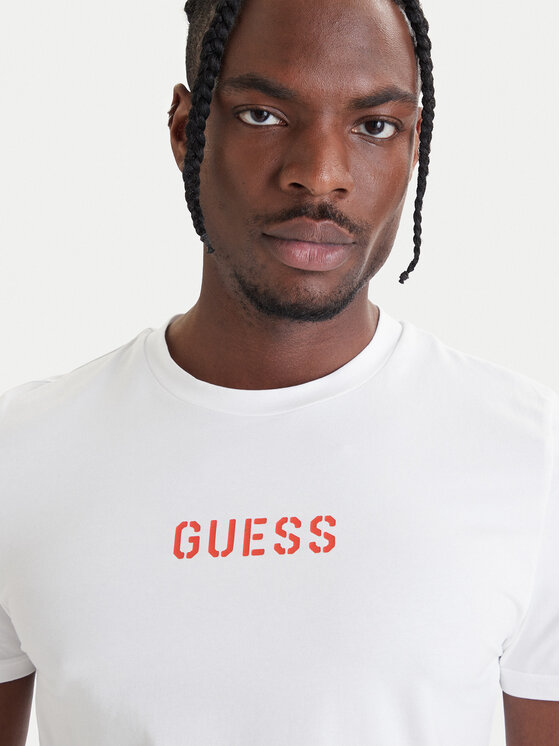 Guess Guess Camiseta U6GM01 K6YW1 Blanco Regular Fit