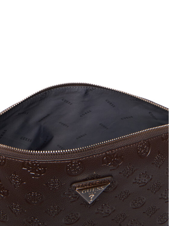 Guess Kosmetický kufřík Guess Lenwood Travel TWDP21 02965 Hnědá