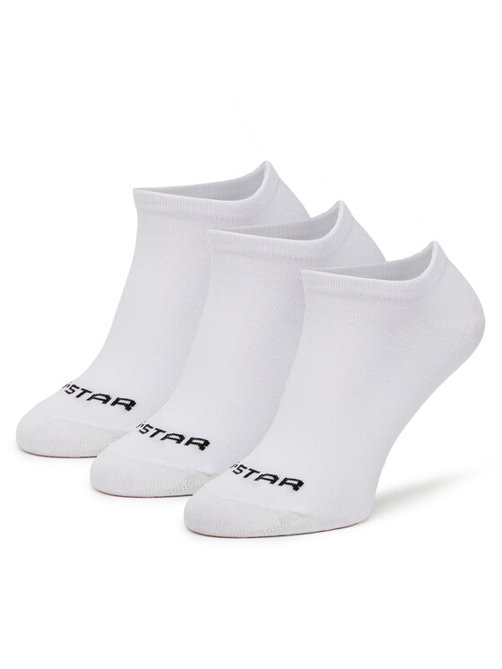 G-STAR Kotníkové ponožky G-STAR CEO_AS_G-STAR_S_136_SS25 (3-PACK) Bílá