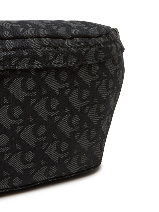 Calvin Klein Jeans Torbica za okrog pasu﻿ Calvin Klein Jeans Unstructured Monogram Waistbag LV04G3177G Črna