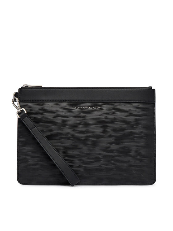 Tommy Hilfiger Geantă crossover Tommy Hilfiger Th Business Saffiano Pouch AM0AM14823 Negru