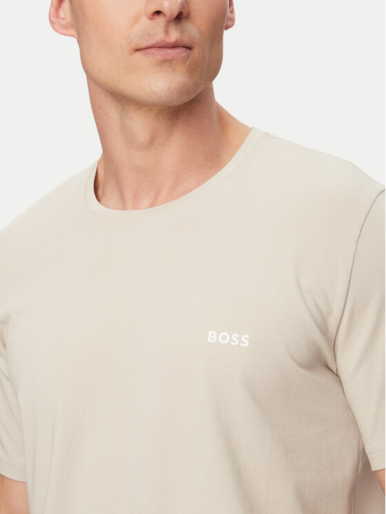 BOSS BOSS Camiseta Mix&Match 50515312 Beige claro Regular Fit