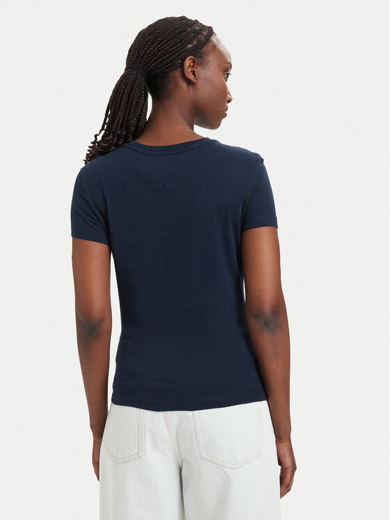 Tommy Jeans Tommy Jeans Camiseta Ess Logo DW0DW23479 Azul marino Slim Fit