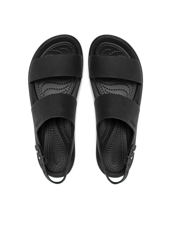 Crocs Босоніжки Crocs Brooklyn Low Wedge W 206453 Чорний