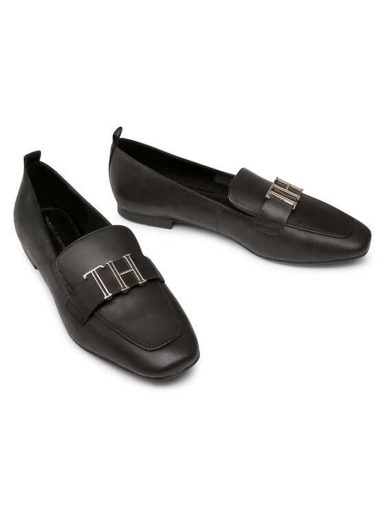 Tommy Hilfiger Lordsy Tommy Hilfiger Polished Tommy Loafer FW0FW05139 Černá