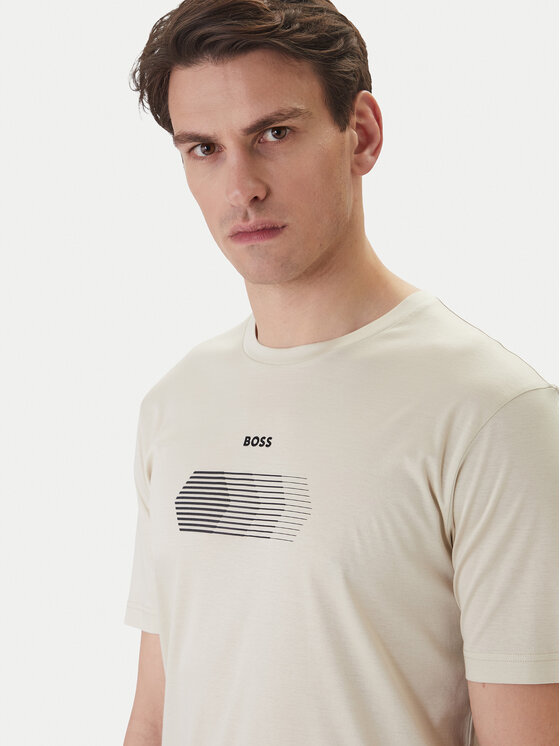 BOSS BOSS Camiseta TS_Unity 50554557 Beis Regular Fit