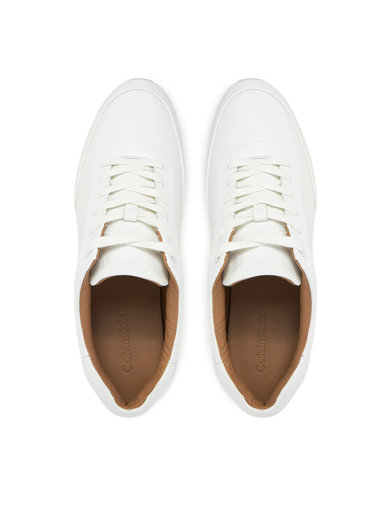 Calvin Klein Αθλητικά Calvin Klein Low Prof Runn Laceup Rubb Lth HM0HM01707 Λευκό