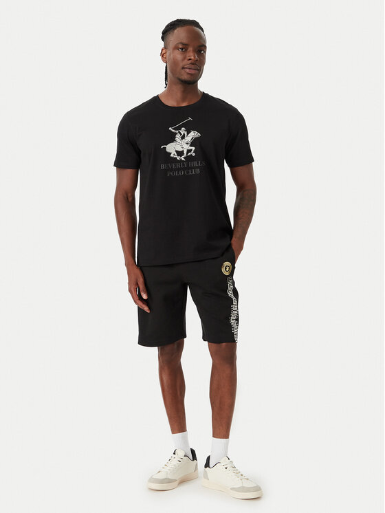 Beverly Hills Polo Club Beverly Hills Polo Club Camiseta M1619-HR Negro Regular Fit