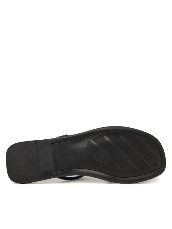 Tommy Hilfiger Чехли Tommy Hilfiger Strappy Leather Mule FW0FW08939 Черен