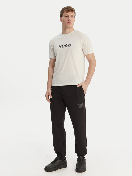 HUGO HUGO Camiseta Dumeo 50557437 Écru Regular Fit