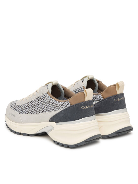 Calvin Klein Сникърси Calvin Klein Hike Runner Lace Up Techmix YW0YW02030 Бежов