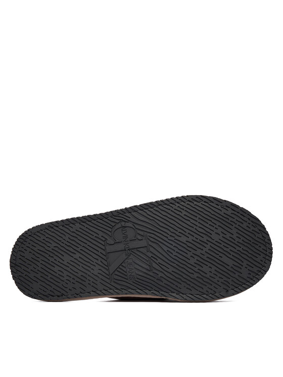 Calvin Klein Jeans Papuče Calvin Klein Jeans Slipper Satin Moire YW0YW02053 Béžová