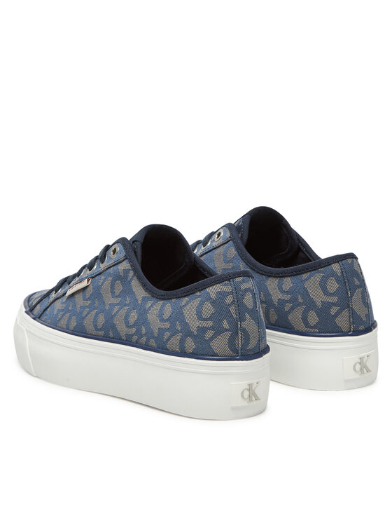 Calvin Klein Jeans Sneakers Calvin Klein Jeans Vulc Flatf Jacquard YW0YW01965 Bleumarin