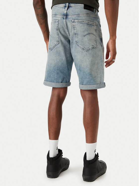 G-STAR G-Star Raw Kratke traperice Mosa D24430-E205 Plava Straight Fit