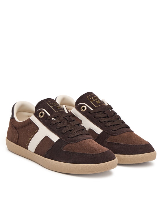 Tommy Hilfiger Superge Tommy Hilfiger Th Tribeca Sneaker Suede FW0FW09596 Rjava