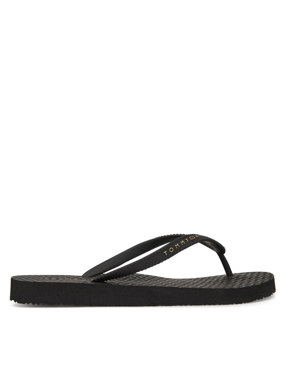 Tommy Hilfiger Čības uz pirksta Tommy Hilfiger Hilfiger Strap Beach Sandal FW0FW08736 Melns