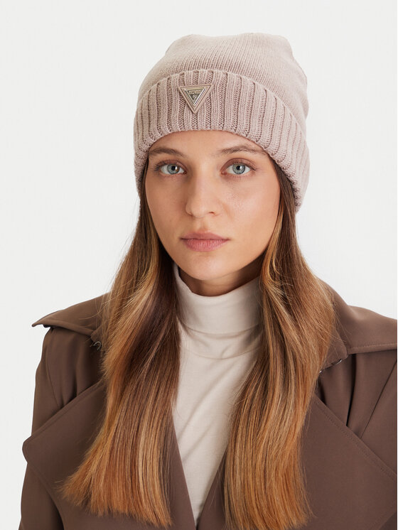 Guess Czapka Guess V4BZ08 Z39B0 Beżowy