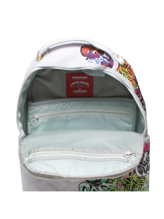 SPRAYGROUND Ruksak SPRAYGROUND Half Graff Dlx Backpack 910B4123NSZ Biela