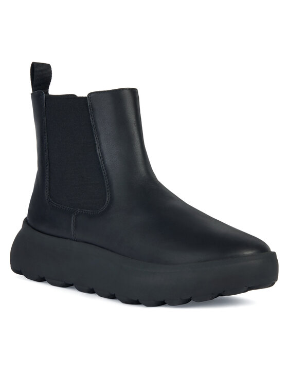 Geox Škornji Geox D Spherica Ec4.1 D36TCA 00085 C9999 Črna