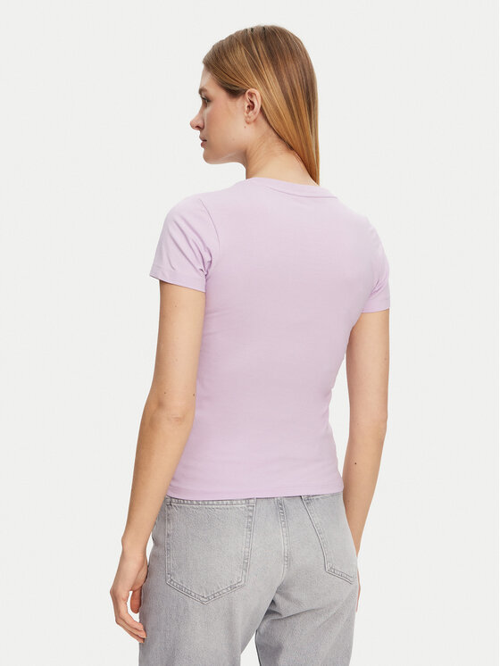 Guess Jeans Guess Jeans Футболка W4YI23 J1314 Фіолетовий Slim Fit