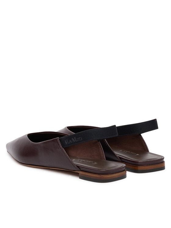 Max Mara Baleriny Max Mara Mxacrea 2614521431600 Bordowy
