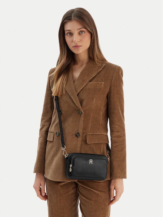 Tommy Hilfiger Geantă Tommy Hilfiger Th Icon Camera Bag AW0AW18120 Negru