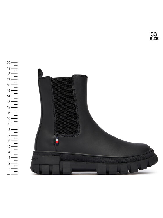 Tommy Hilfiger Botki Tommy Hilfiger T3X5-35295-1355 M Czarny