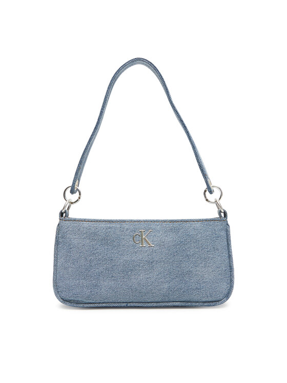 Calvin Klein Torbica Calvin Klein Denim Shoulder Pouch W/Strap LV04F3217G Plava