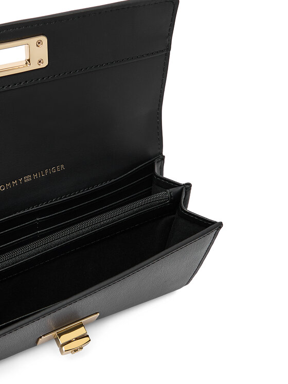 Tommy Hilfiger Cartera Tommy Hilfiger Th Modern Large Flap Wallet AW0AW18704 Negro