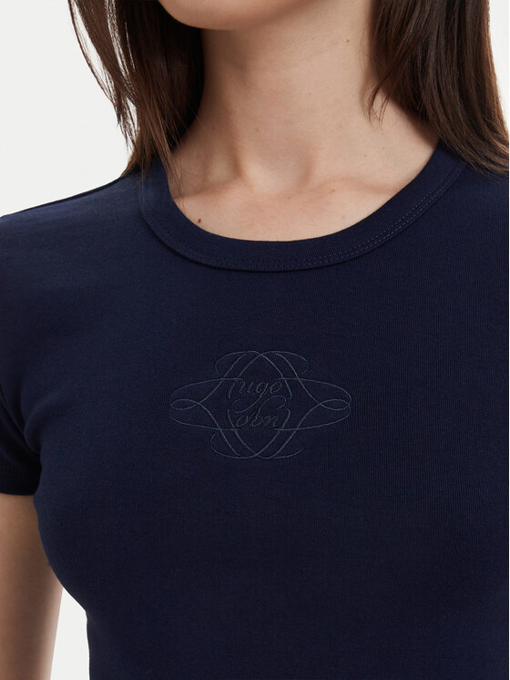 HUGO HUGO Футболка Delanor 50570857 Cиній Slim Fit