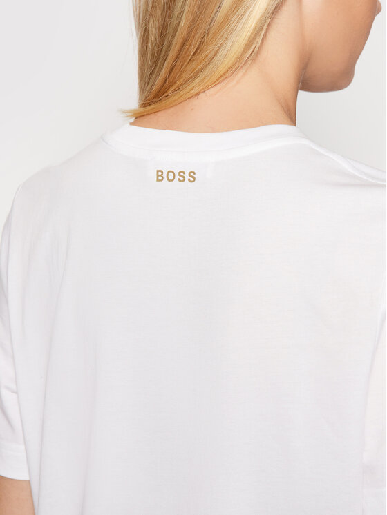 BOSS BOSS Póló 50457259 Fehér Relaxed Fit
