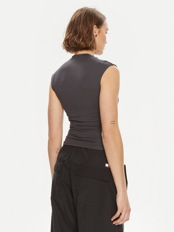 Gina Tricot Gina Tricot Τοπ 20883 Γκρι Slim Fit
