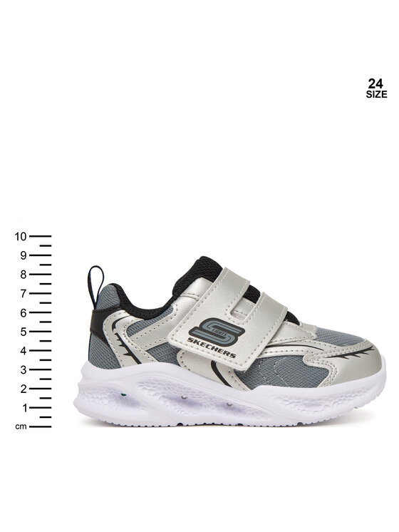 Skechers Снікерcи Skechers Meteor-Lights - Glow 401498N/SLBK Срібний