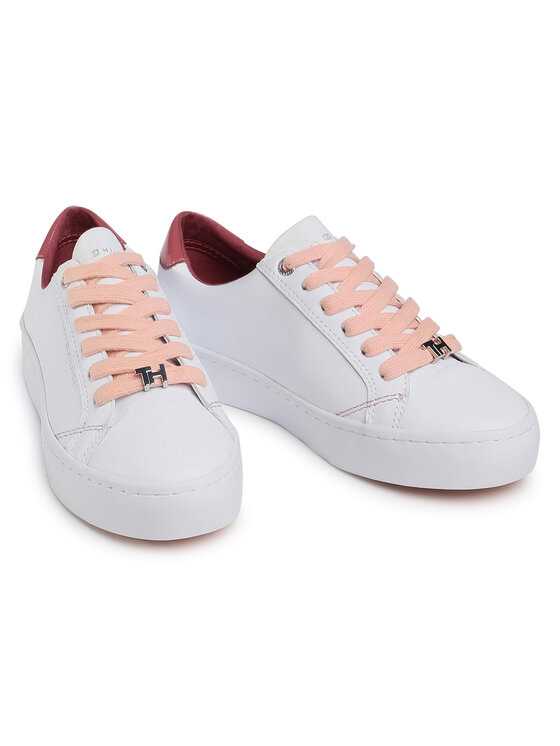 Tommy Hilfiger Laisvalaikio batai Tommy Hilfiger Casual Tommy Hilfiger Sneaker FW0FW05122 Balta