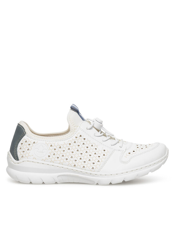 Rieker Sneakers Rieker L3288-80 Alb