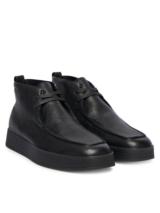 Calvin Klein Gležnjače Calvin Klein Hybrid Cup Apron Boot Lth HM0HM01987 Crna