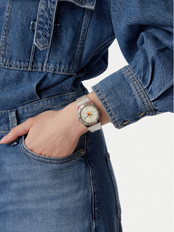 Timex Годинник Timex Lab Archive 1971 Unity Collection TW2V25800 Срібний