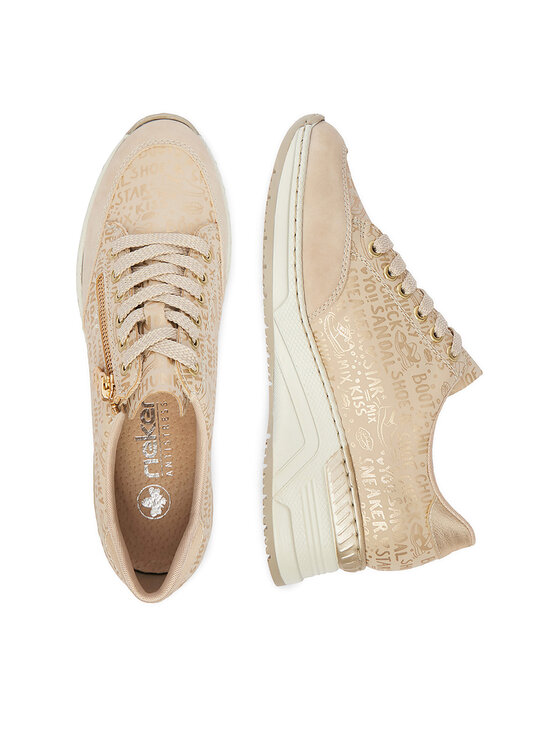 Rieker Sneakersy Rieker N4316-62 Beżowy