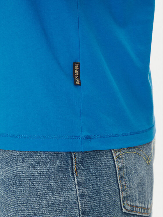 Napapijri Napapijri Majica S-Valdor NP0A4IE6 Modra Regular Fit