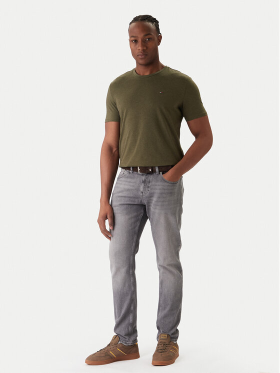 Tommy Jeans Tommy Jeans Camiseta Jaspe DM0DM20363 Verde Slim Fit