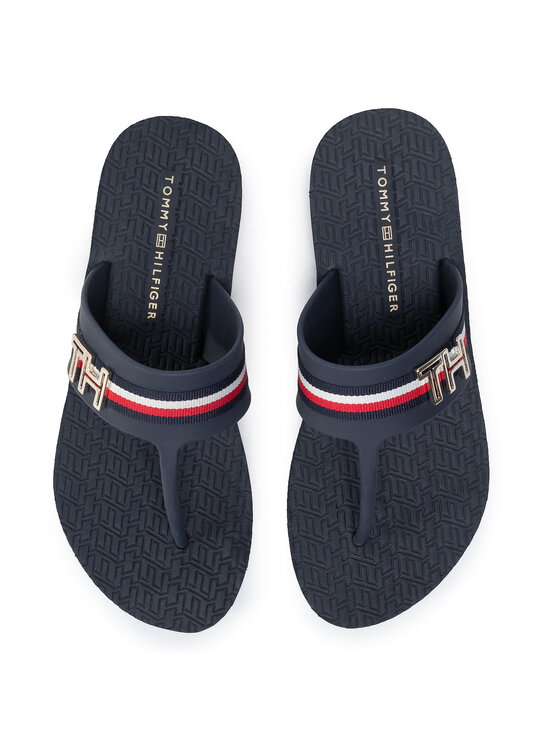 Tommy Hilfiger Japanke Tommy Hilfiger Hardware Detail Beach Thong FW0FW04370 Tamnoplava